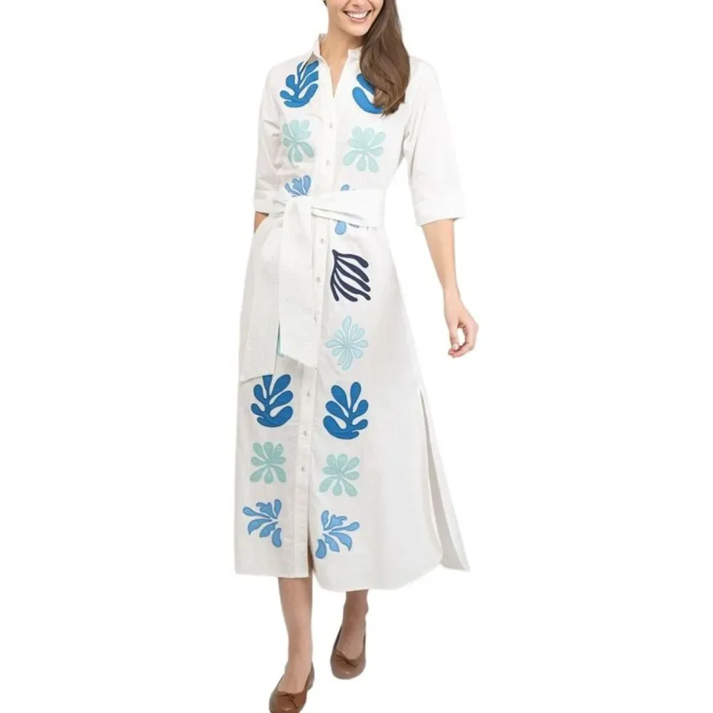 Beau & Ro Womens  Eloise Dress, White
